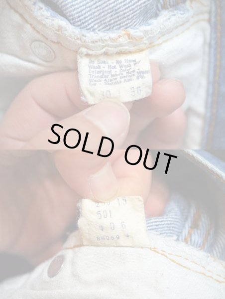 画像3: 70's Levi's 501 66後期 アイスブルー (3)