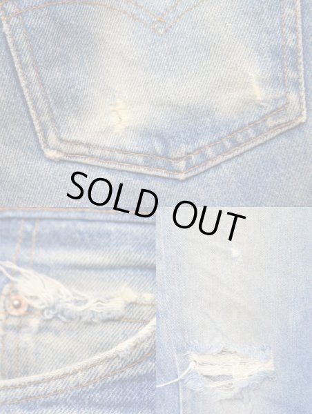 画像6: 80's Levi's 505 クラッシュデニム (6)