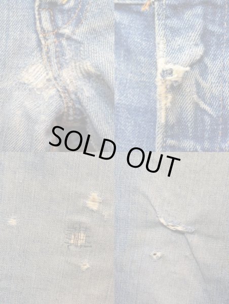 画像4: 70's Levi's 517 BigE "クラッシュ&リペア" (4)