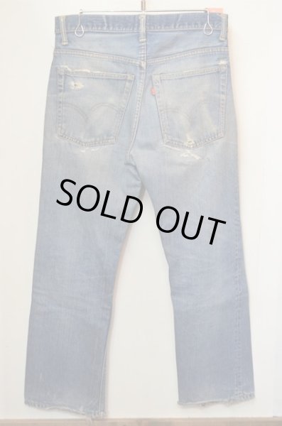 画像2: 70's Levi's 517 BigE "クラッシュ&リペア" (2)