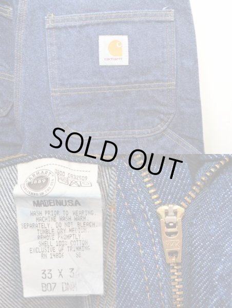 画像3: 90's Carhartt ダブルニー デニムペインターパンツ USA製 (3)