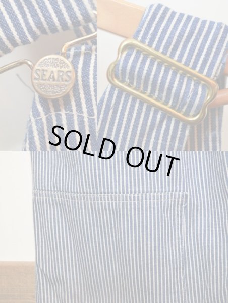 画像5: 80's SEARS エプロン付きヒッコリーオーバーオール (5)