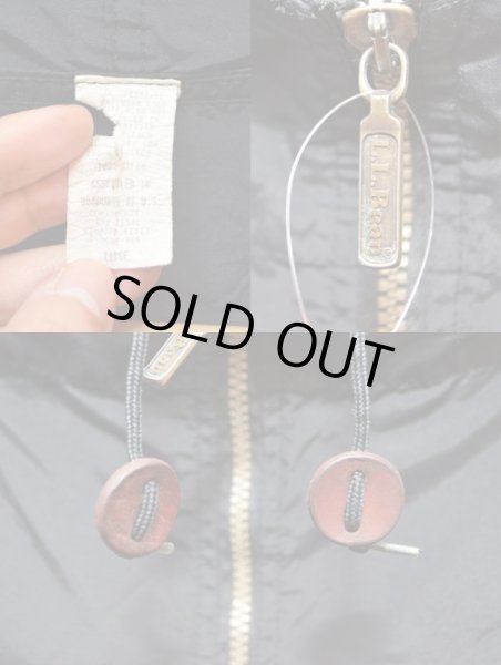 画像4: 90's L.L.BEAN アノラックパーカー "BLACK" (4)