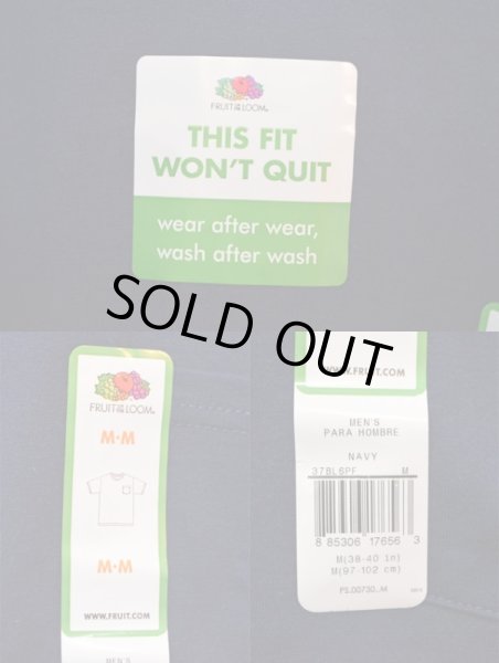 画像4: Fruit of the loom ポケット付きTシャツ “NAVY” (4)