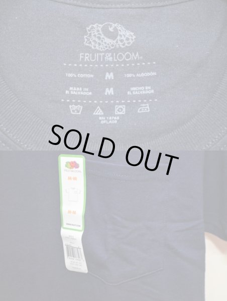 画像3: Fruit of the loom ポケット付きTシャツ “NAVY” (3)