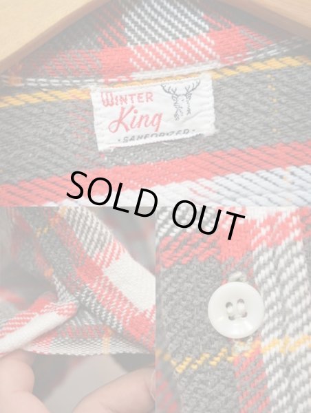 画像3: 50's Winter king マチ付きネルシャツ "襟ダブルステッチ” (3)