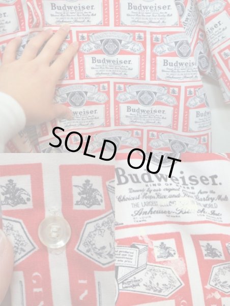 画像4: 60's Budweiser S/S 総柄シャツ (4)