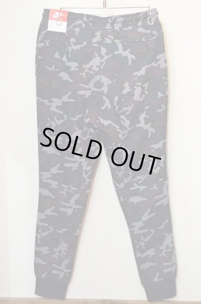 画像2: NIKE TECH FLEECE CAMO PANTS “NAVY” (2)