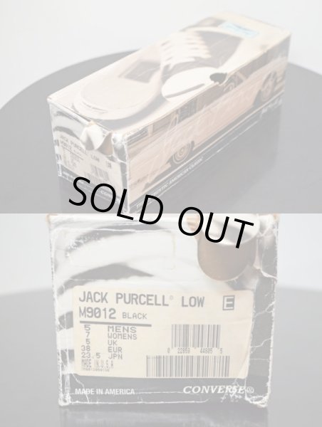 画像7: 90's USA製 コンバース ジャックパーセル BLACK "DEADSTOCK” (7)