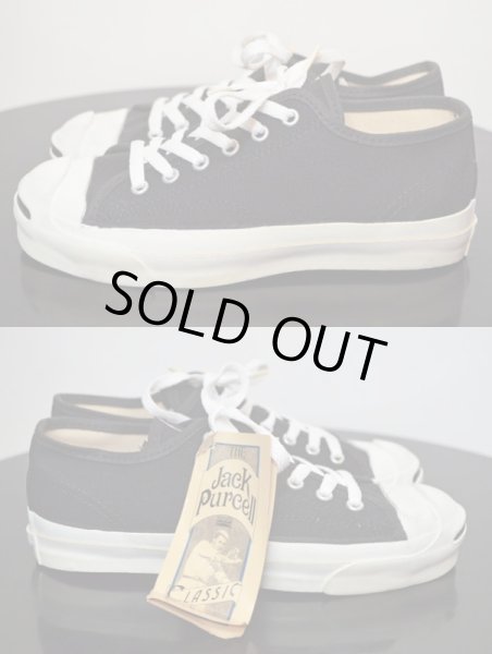 画像4: 90's USA製 コンバース ジャックパーセル BLACK "DEADSTOCK” (4)