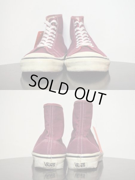 画像3: 80's VANS PLIMSOLE Hi“Burgundy” (3)
