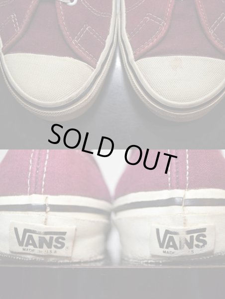 画像5: 80's VANS PLIMSOLE Hi“Burgundy” (5)
