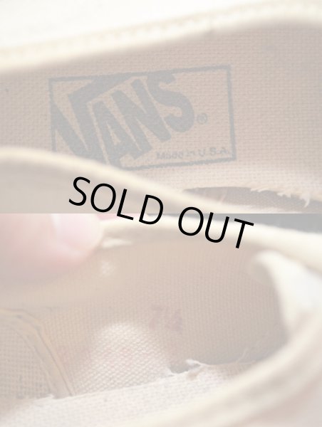 画像7: 80〜90's VANS オーセンティック 生成り (7)