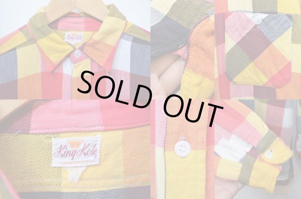 画像3: 60's KingKole マチ付きネルシャツ (3)