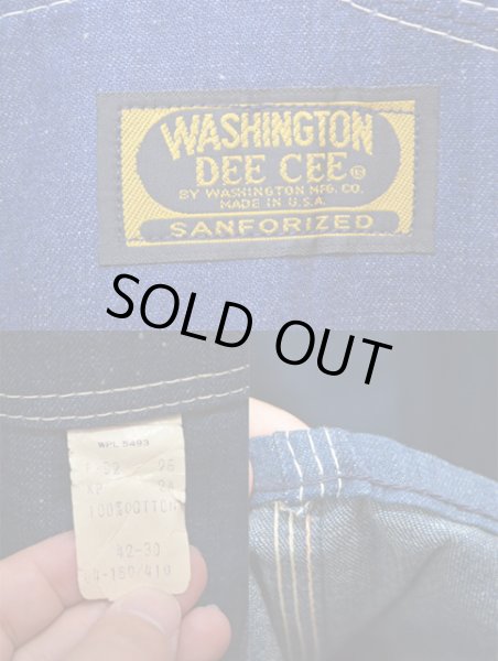 画像4: 60's WASHINGTON DEE CEE デニムオーバーオール ?NO WASH” (4)