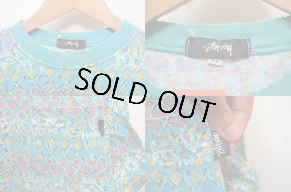 画像3: 80's OLD STUSSY 総柄 ポケット付きTシャツ (3)