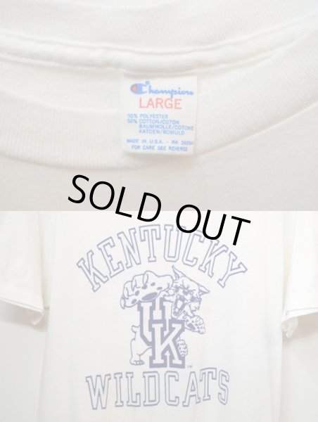 画像3: 80's Champion カレッジプリント Tシャツ"染込みプリント" (3)