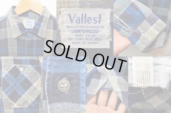 画像3: 60's Valtest マチ付きプリントネルシャツ (3)