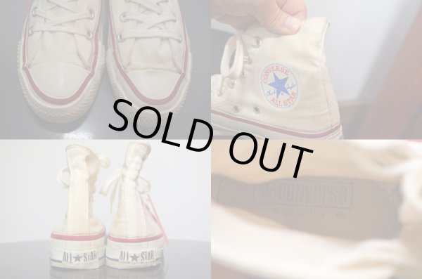 画像4: 80's コンバース ALLSTAR Hi-cut 生成り (4)