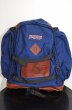 画像1: 90's JANSPORT レザーボトム バックパック (1)