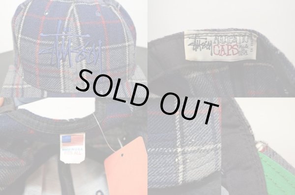 画像3: 90's OLD STUSSY CAP "チェック柄" (3)