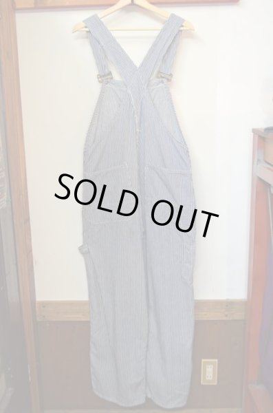 画像3: 60's Sears ヒッコリー柄 ダブルニーオーバーオール (3)