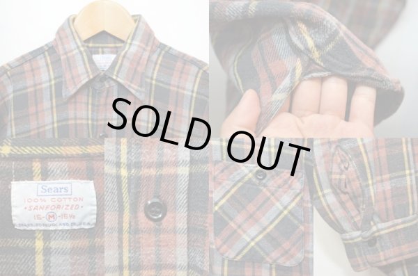 画像3: 60's SEARS マチ付きネルシャツ (3)