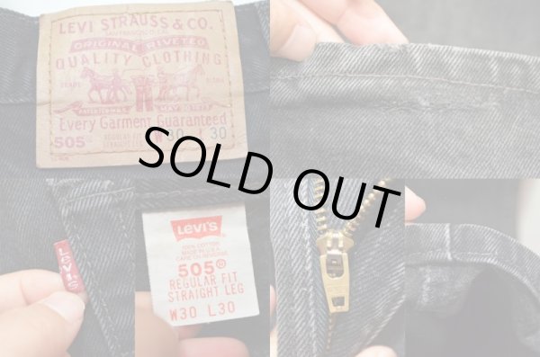 画像3: 90's USA製 Levi's 505 BLACK (3)