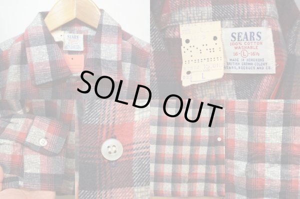 画像4: 60-70's Sears プリントネル ?DEADSTOCK″ (4)