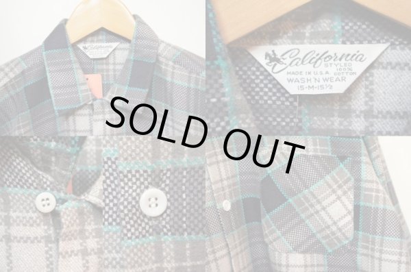 画像4: 60's California プリントネルシャツ "DEADSTOCK" (4)