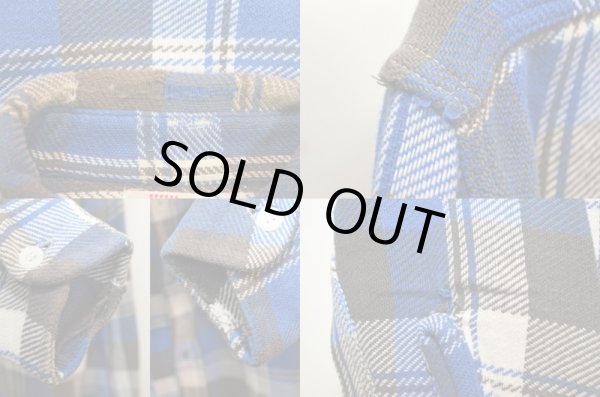 画像4: 60's King Kole マチ付きヘビーネルシャツ (4)