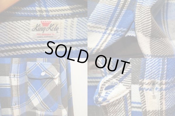 画像3: 60's King Kole マチ付きヘビーネルシャツ (3)