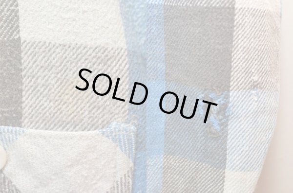 画像4: 50-60's PENNEY'S マチ付きヘビーネルシャツ "襟ダブルステッチ" (4)