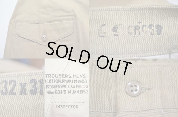 画像3: 50's USMC チノトラウザー "DEADSTOCK" (3)