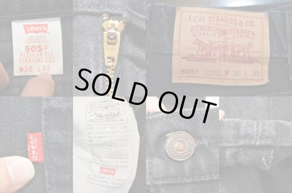 画像3: 90's USA製 Levi's 505 BLACK (3)
