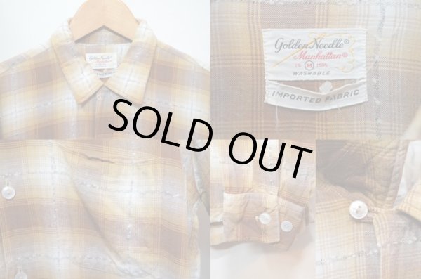 画像3: 60's Manhattan レーヨンシャツ "オンブレー" (3)