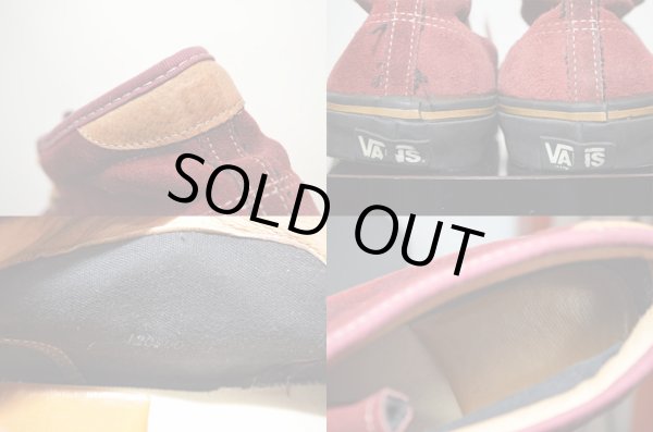 画像4: 80's USA製 VANS CHUKKA "バーガンディスウェード" (4)