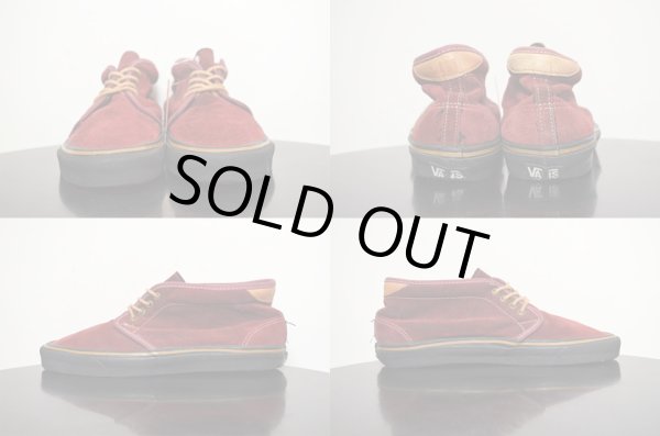 画像3: 80's USA製 VANS CHUKKA "バーガンディスウェード" (3)