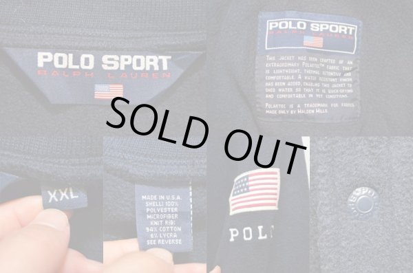 画像3: 90's POLOSPORT フリースブルゾンジャケット “USA製” (3)
