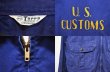 画像3: 60's US CUSTOMS HBT ワークジャケット "チェーンステッチ" (3)