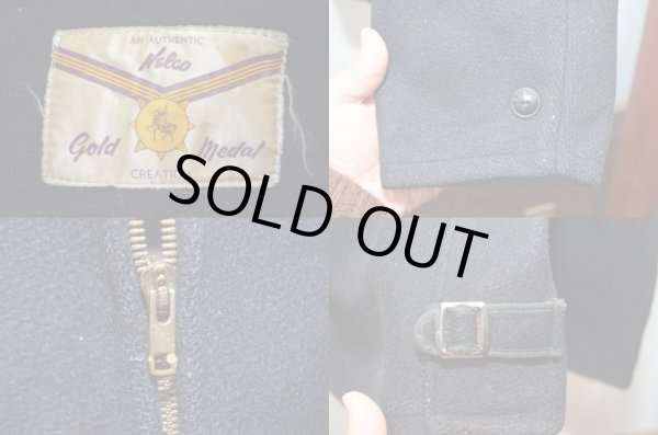 画像3: 50's Nelco ウールスポーツジャケット “CROWN ZIP” (3)