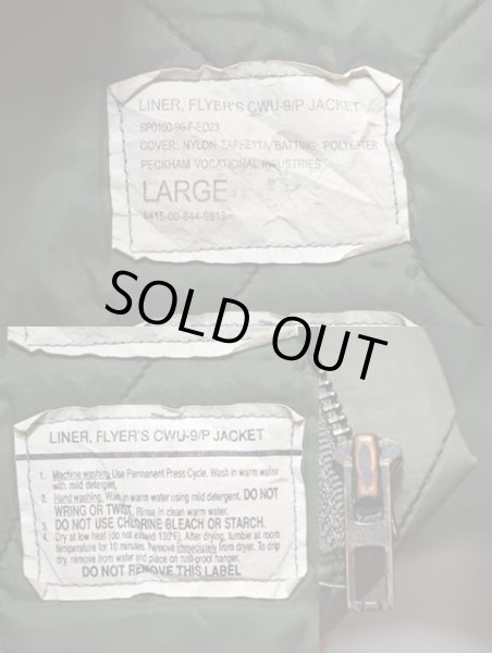 画像3: 99's USAF CWU-9P キルティングジャケット (3)