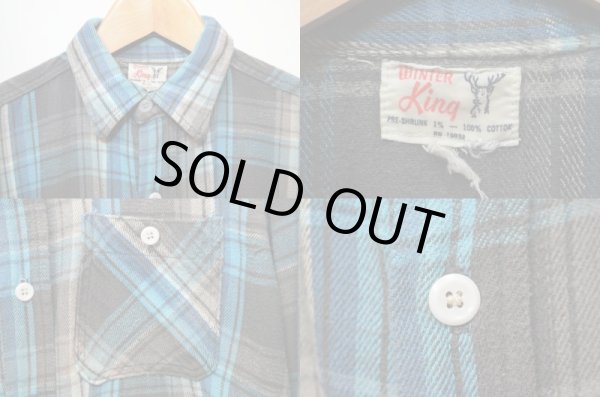 画像3: 60's WinterKing ヘビーネルシャツ "sizeS相当" (3)