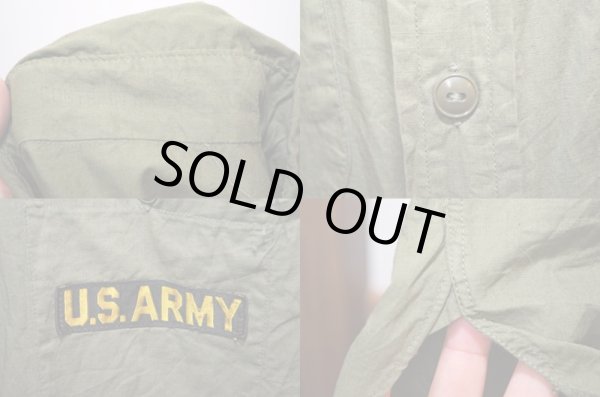 画像3: 40-50's US.ARMY コットンポプリンシャツ "マチ付き" (3)