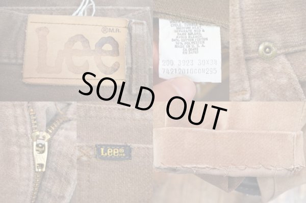 画像3: 70-80's Lee 200-3923 コーデュロイパンツ "畝なし" (3)