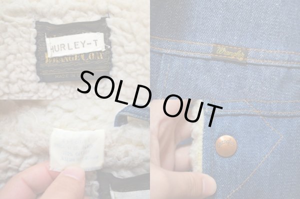 画像3: 70's Wrangler デニムボアランチコート (3)