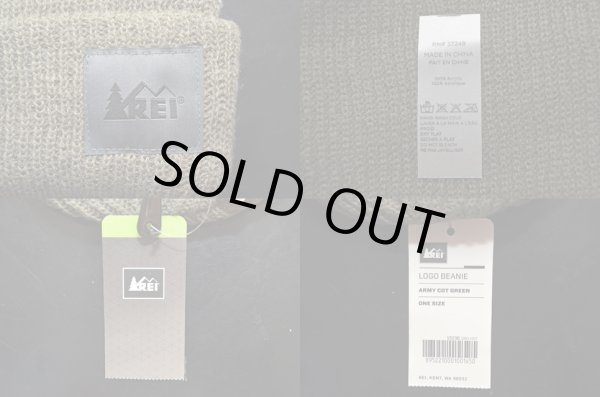 画像2: REI LOGO BEANIE "ARMY COT GREEN" (2)
