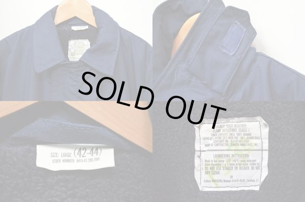 画像3: 90's US NAVY アラミドデッキジャケット "ステンシル" (3)