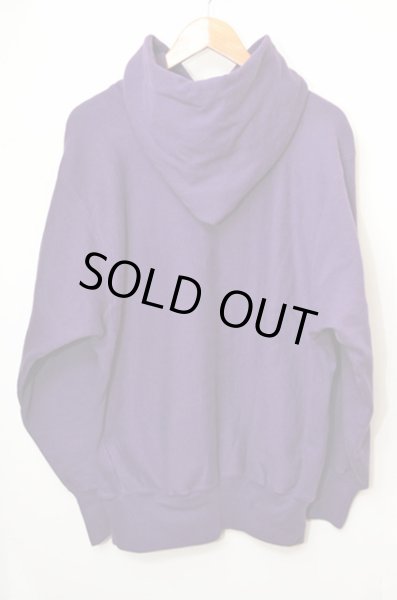 画像2: 90's Champion リバースウィーブパーカー "目付きパープル" (2)