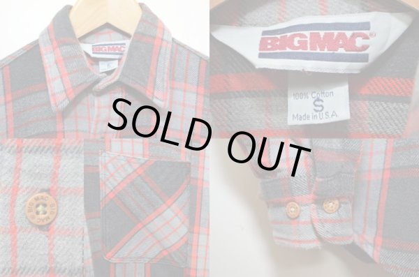 画像3: 80's BIGMAC ヘビーネルシャツ "Sサイズ" (3)